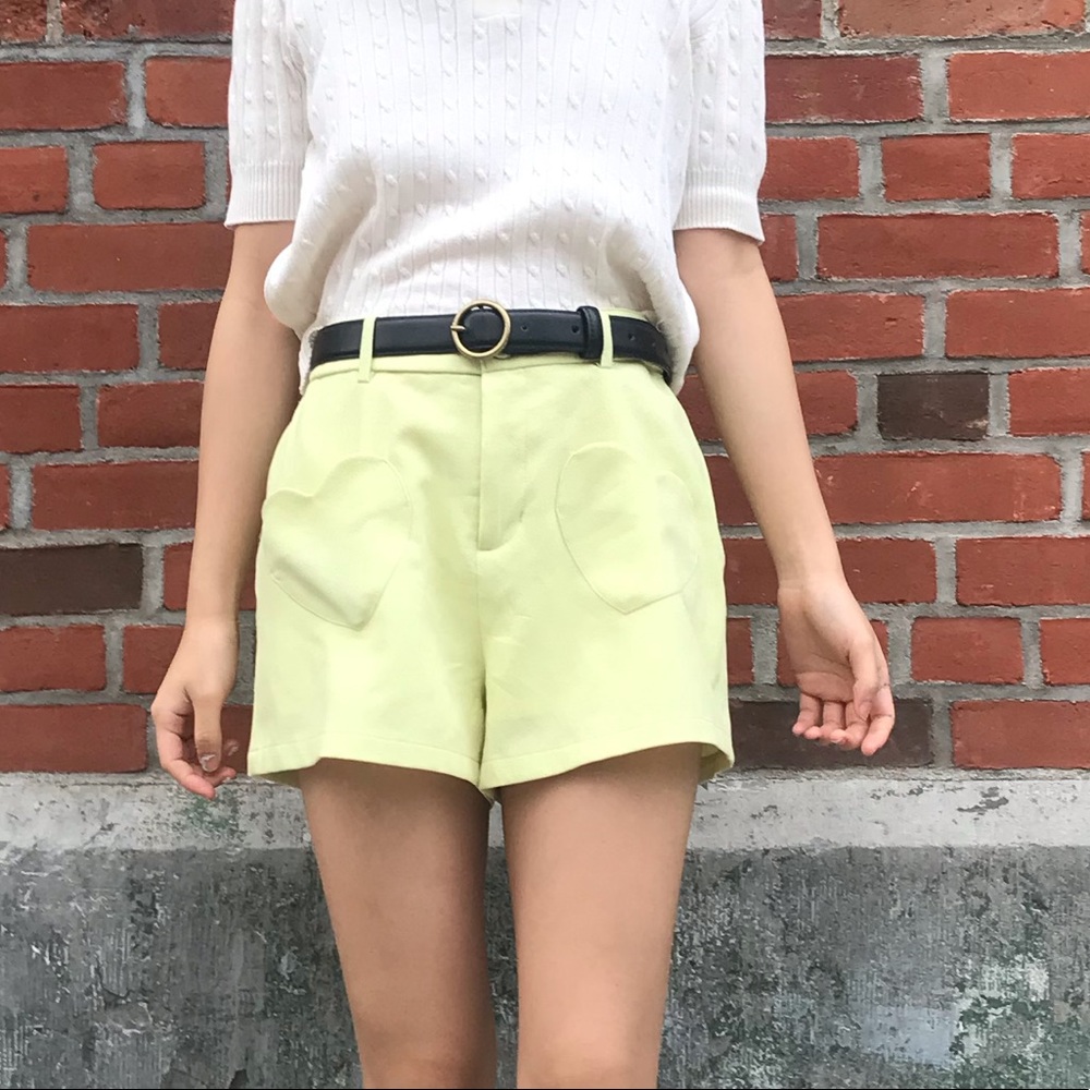 Vintage short with heat shape pockets